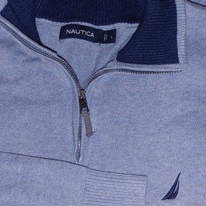Mens Nautical 3/4 zip pullover